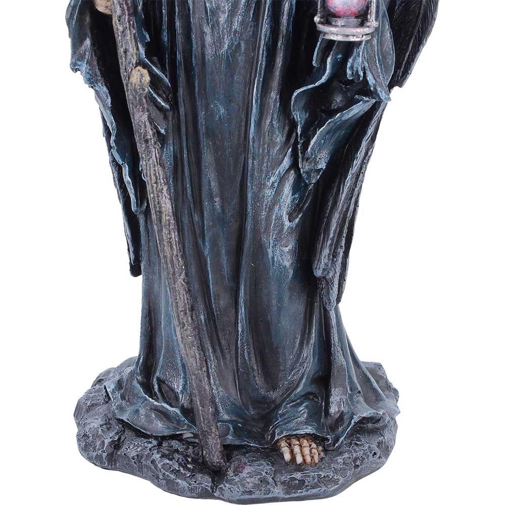 Dark Reaper Figurine Gothic Death Angel Statue Skeleton Scythe Sand Timer Statue