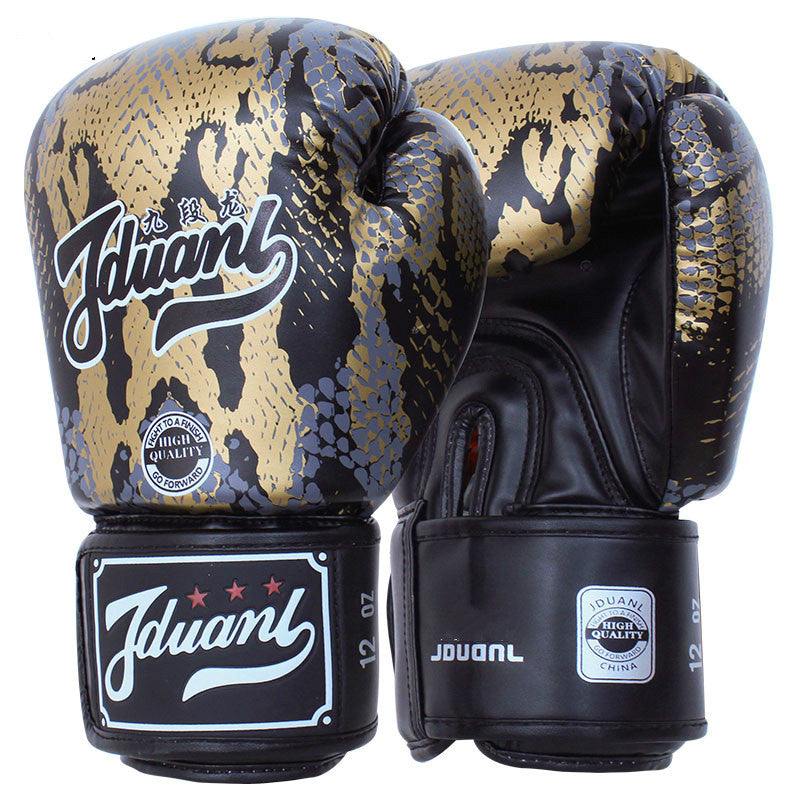 Python Pattern Boxing Gloves - Stylish & Durable