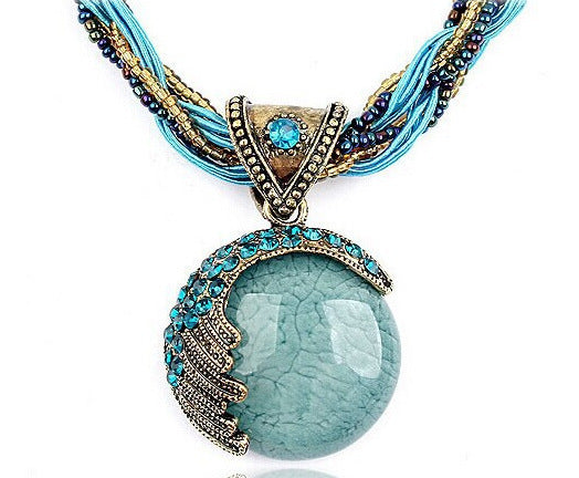 Bohemian ethnic style necklace