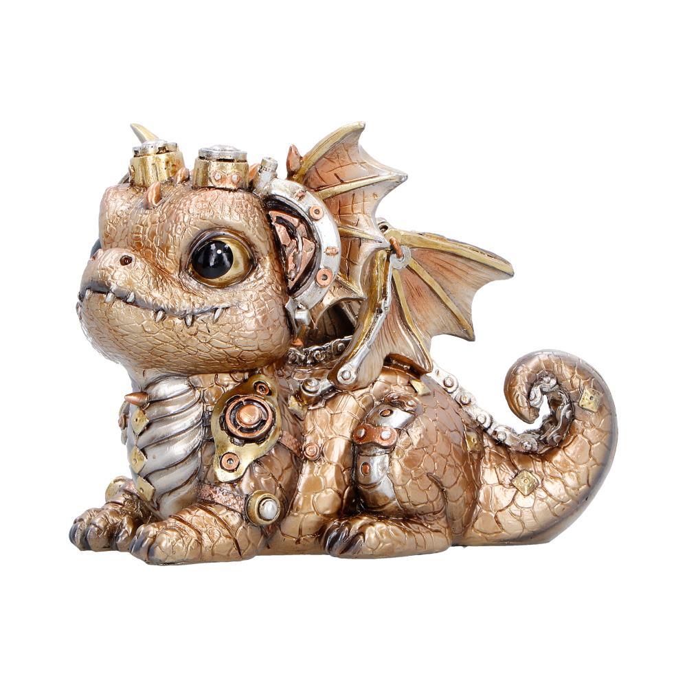 Mechanical Dragon Statue Steampunk Ornament Fantasy Creature Collectors Display Piece