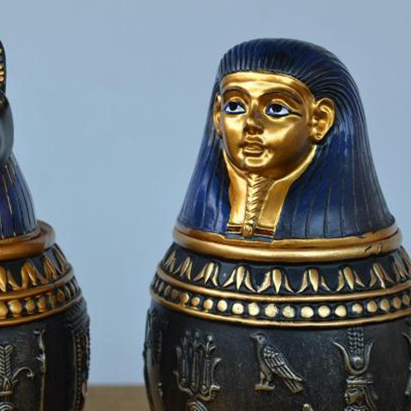 Ancient Egyptian Evil Spirit Home Decoration Ornaments Storage Jar