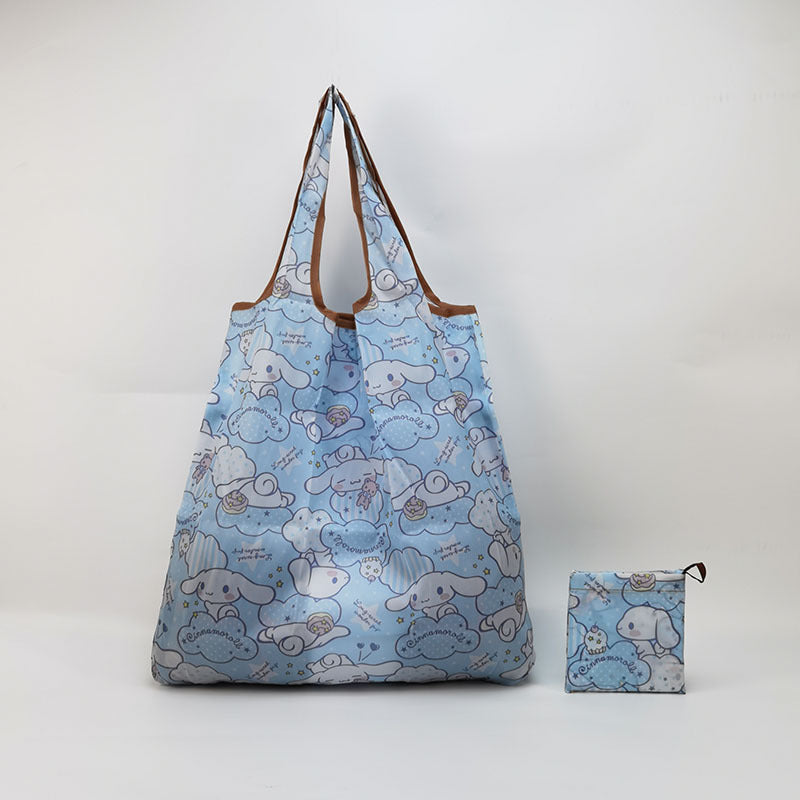 Japanese Supermarket Shopping Bag Eco-friendly Grocery Shopping Bag Foldable Portable Medium Oxford Cloth Gift Bag