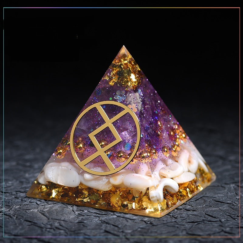 Crystal Gems Ornaments Simple Runes Lucky Fortune Transfer Aogang Energy Tower Jewelry