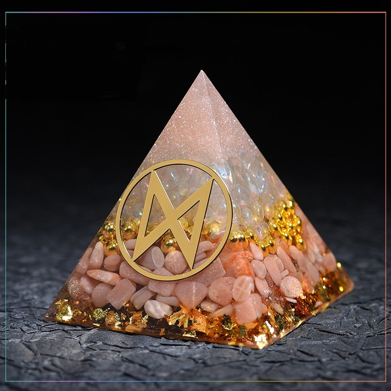 Crystal Gems Ornaments Simple Runes Lucky Fortune Transfer Aogang Energy Tower Jewelry