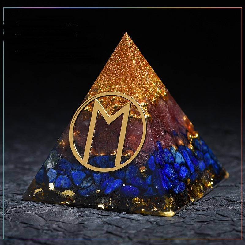 Crystal Gems Ornaments Simple Runes Lucky Fortune Transfer Aogang Energy Tower Jewelry