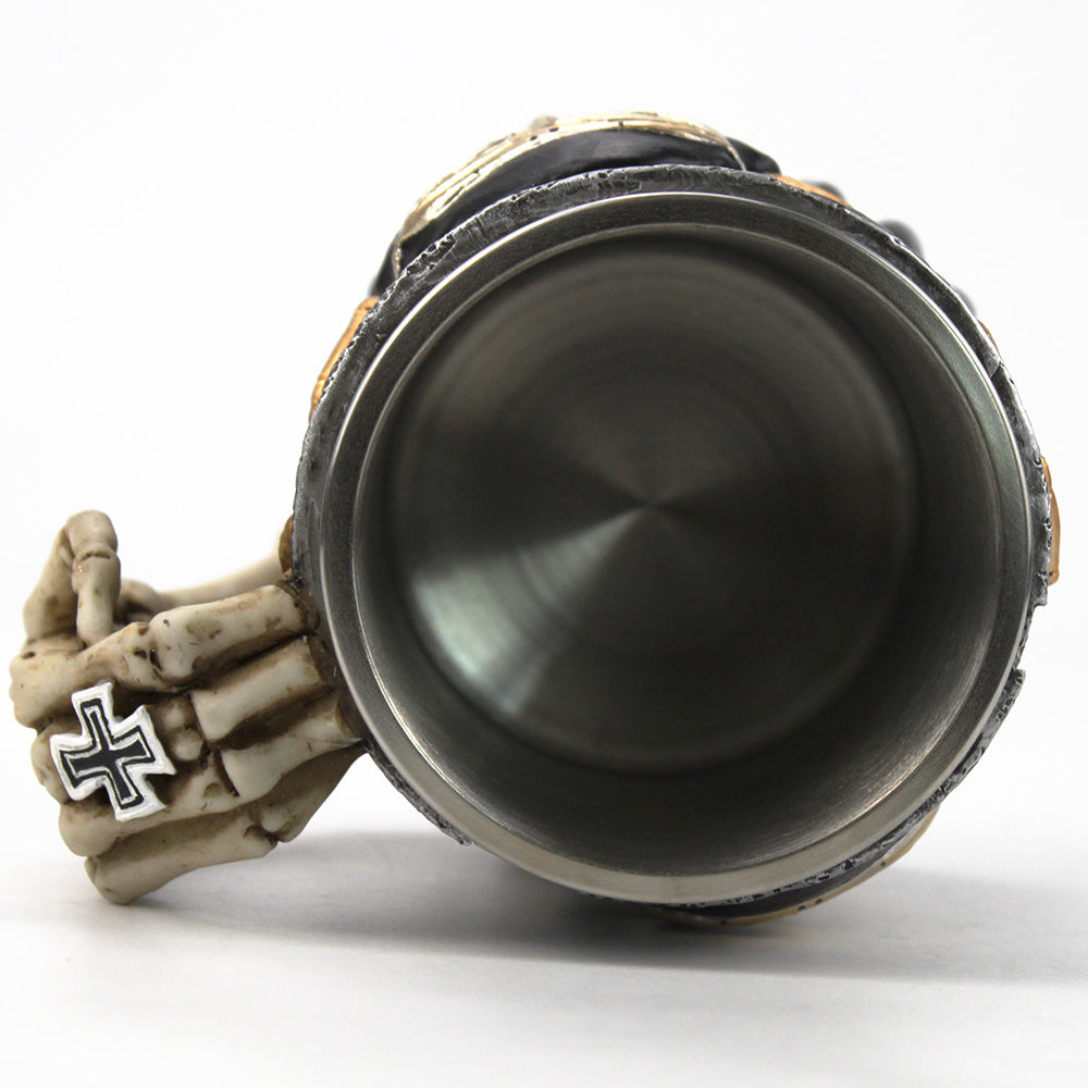 3D Skull Stainless Steel Cup Resin