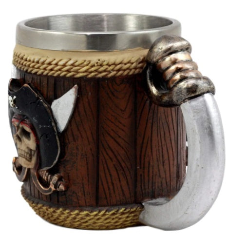 Skull Wine Glass Resin Skull Cup Personalized Tableware Home Decoration Skull Beer Glass Stainless Steel Liner