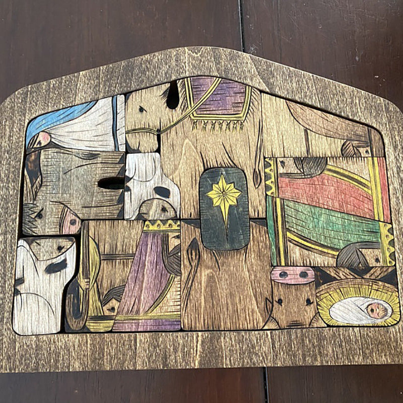 Wooden Jesus Puzzle Wood Firing