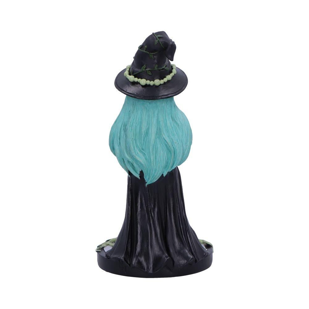 Sage Sugar & Spice Witch Figurine 17.5cm – Mystica Green Witch Decor for Collectors Boxed