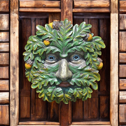 Tree Ent Face Wall Plaque OAK WHISPERER Large Garden, Greenman Decorative Gift Decor