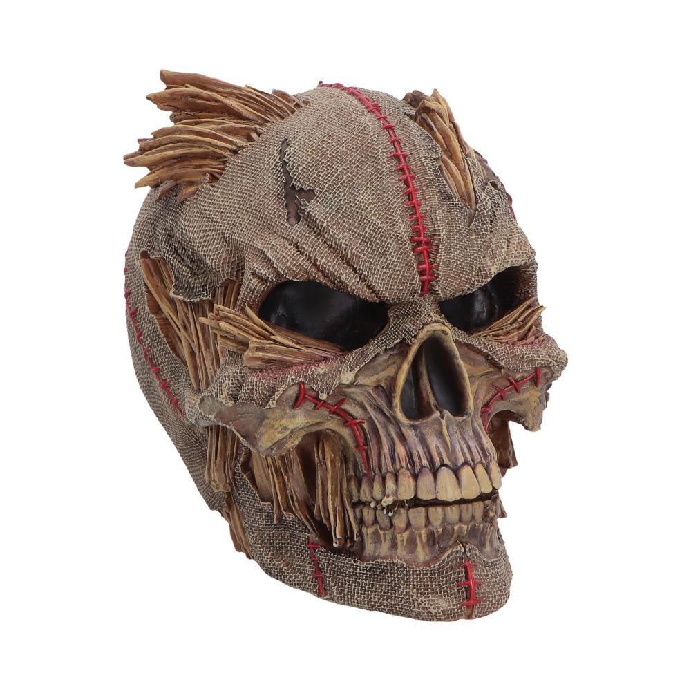 Scarecrow Skull Figurine Creepy Harvest Gothic Horror Halloween Decoration Art