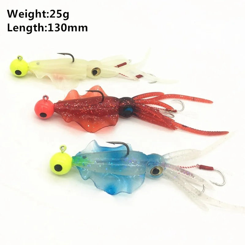 Jig Hook Hand Hook Luminous Squid Bait Simulation