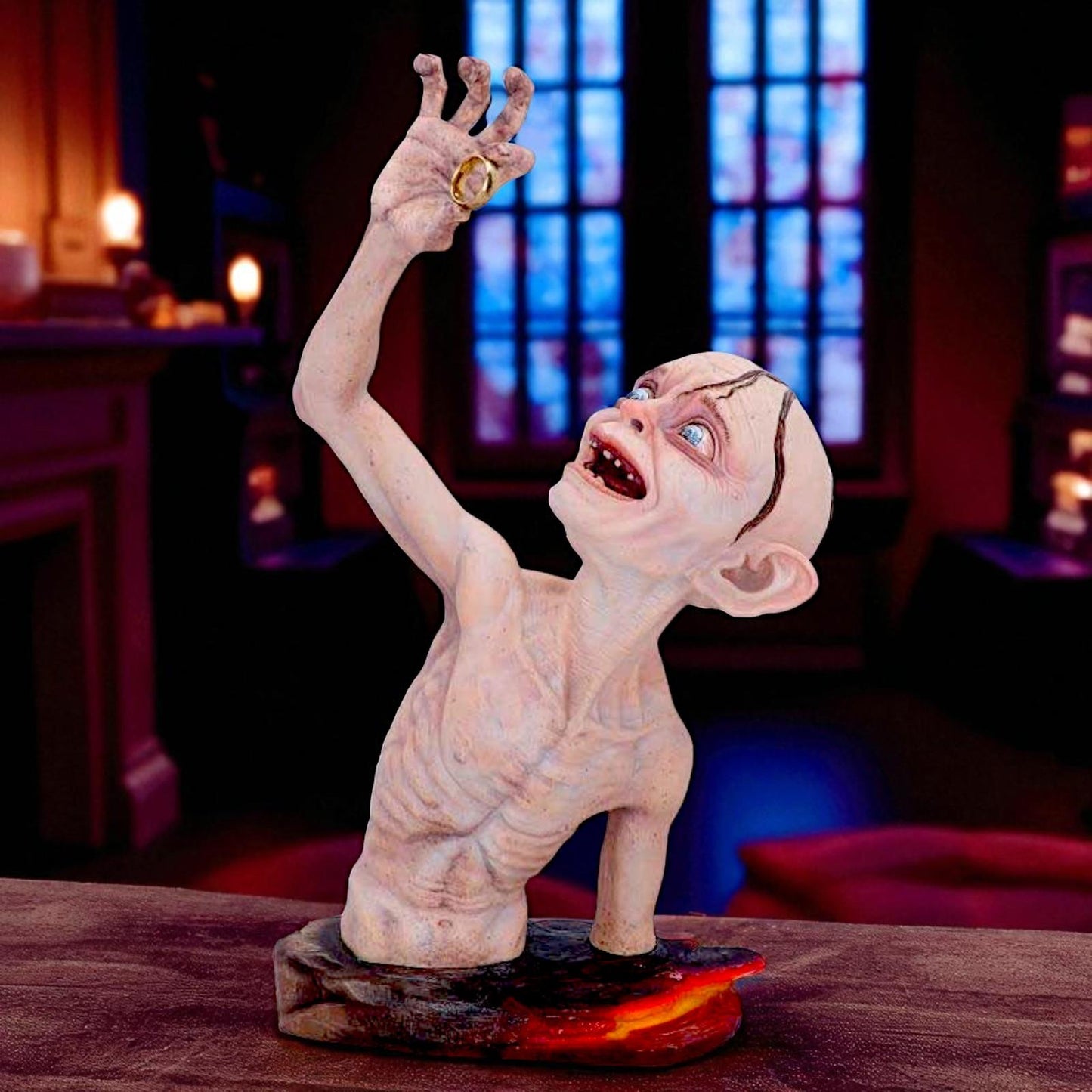 Lord of the Rings Gollum Bust Gothic Collectible Movie Fantasy Figure Art Decor