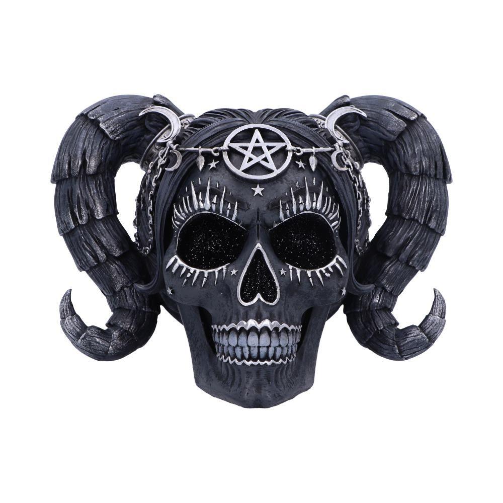 Gothic Baphomet Doll Skull Ornament Alchemy Fantasy Figurine Wiccan Pentagram Statue
