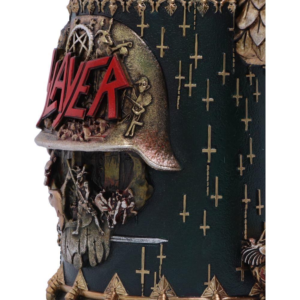 Official Slayer Skull Tankard | Eagle Helmet Logo Mug | Heavy Metal Collectible 16.5cm