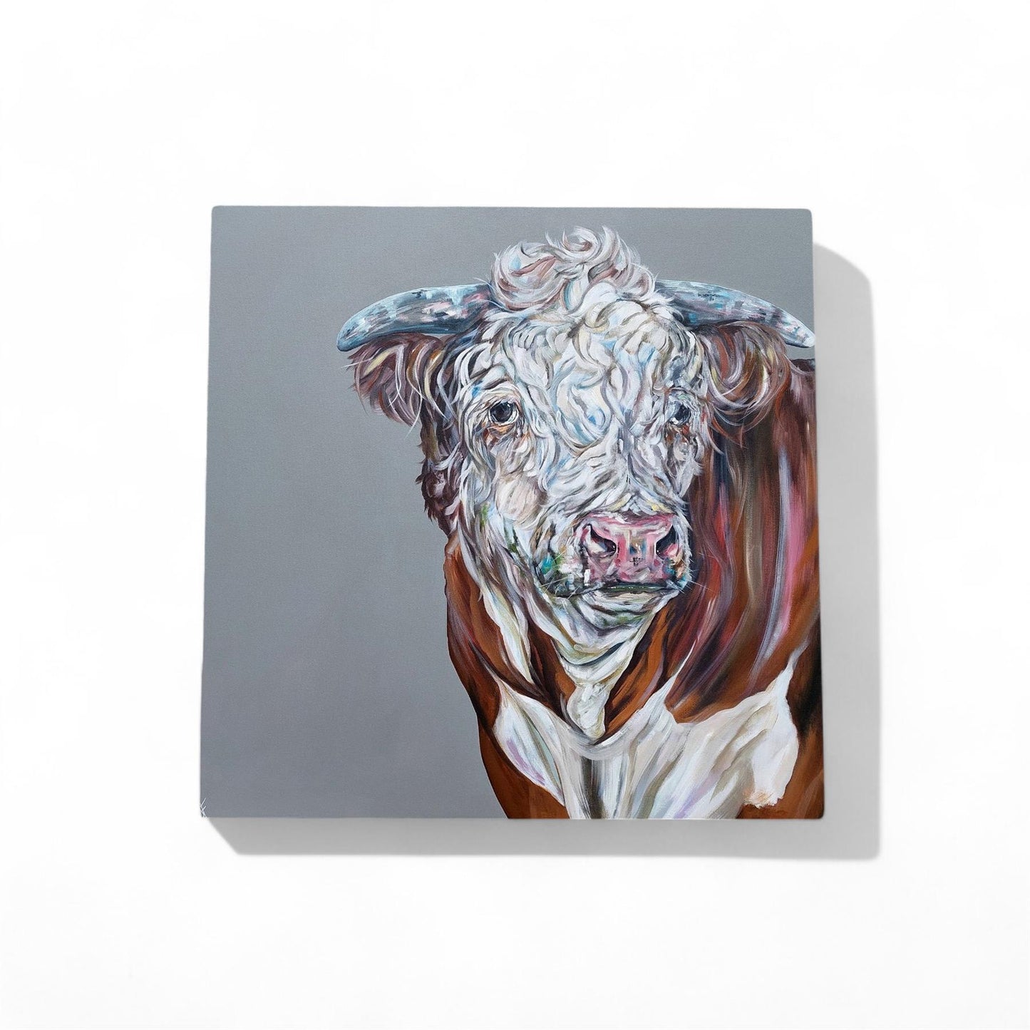 LOAD OF BULL Ceramic Art Tile by Sam Fenner 20X20 cm - Ready to Hang, Comes with Gift Box