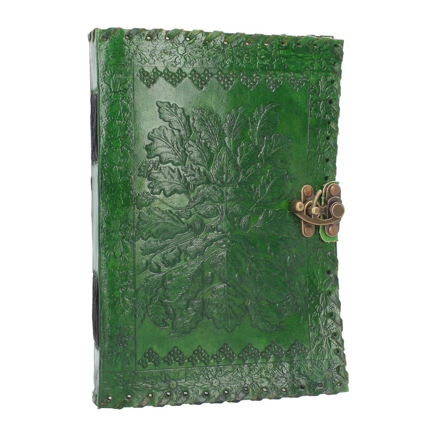 Green Man Leather Journal Book of Shadows Tree Man Wiccan Pagan Gift