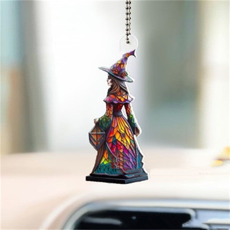 Witch Pendant Car Decorative Ornaments