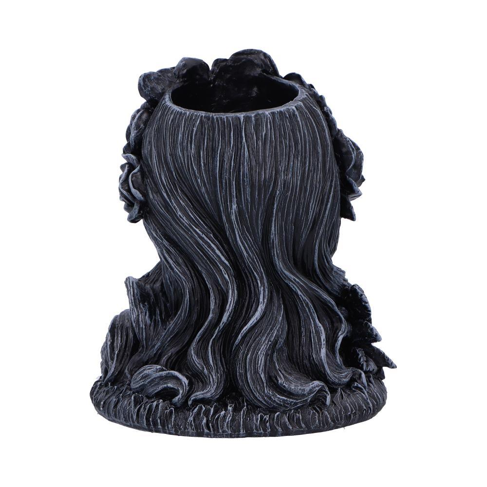 Gothic Day of the Dead Skull Tea Light Holder Flor de Muerte Day of the Dead Bust