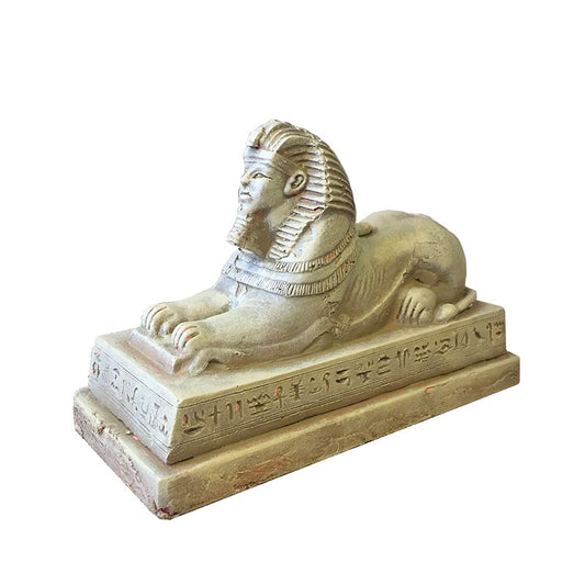 Egyptian Sphinx Statue - Tutankhamun Art Sculpture Figurine, Detailed Resin Decor for Home or Office, Ancient Egypt Inspired Design