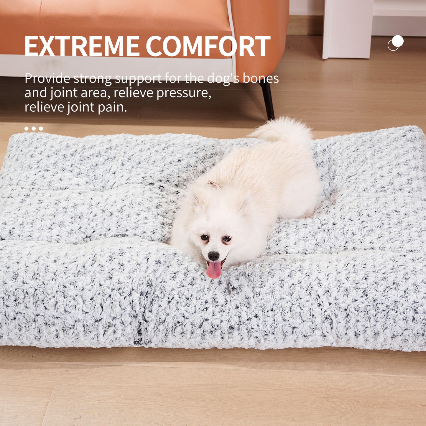 Ultra Soft Luxury Dog Bed - Plush & Cosy Pet Mattress, Washable Cushion for Small to Large Dogs, Perfect for Indoor Comfort