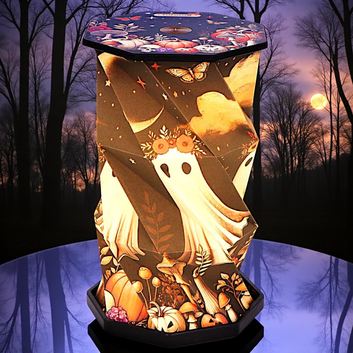 Halloween Ghost Lamp Foldable LED Night Light Harvest Haunting Decoration