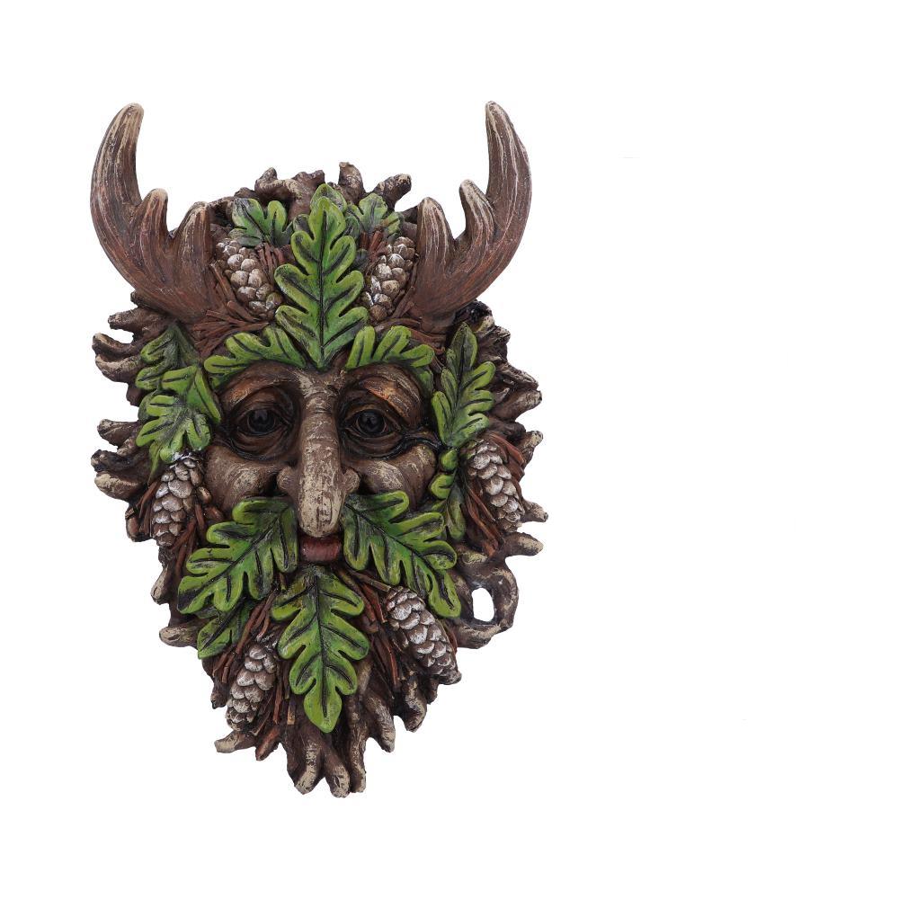 Autumn Horned Forest Spirit Ornament Woodland Pagan Plaque Wiccan Decor