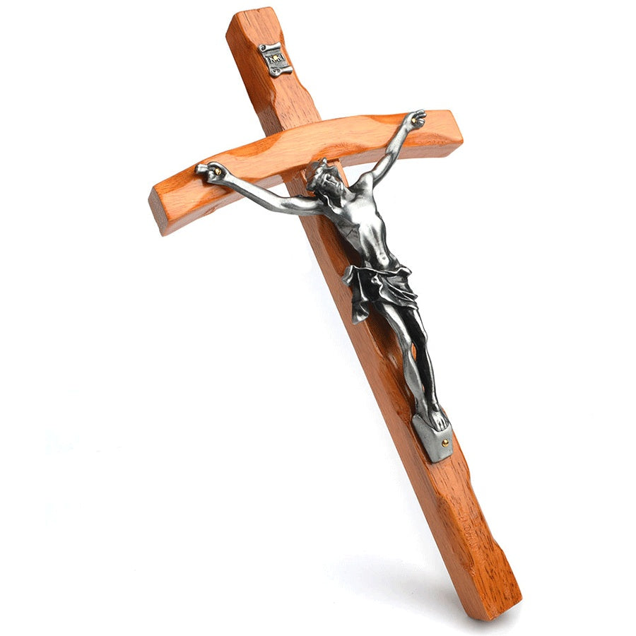 Solid wood alloy jesus cross