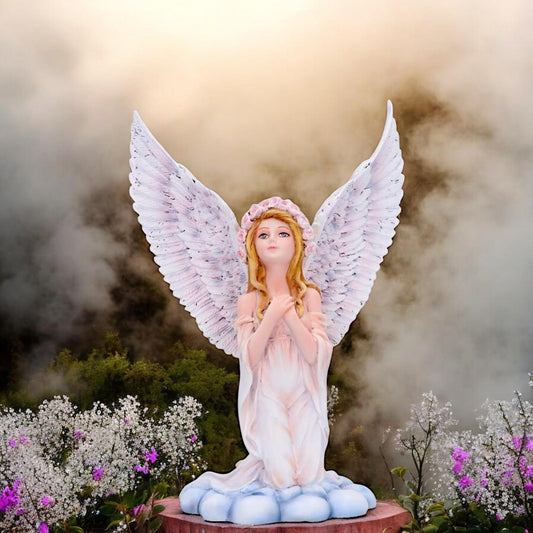 Bellerose Angel Figurine – 15.5cm Hand-Painted Collectible Sculpture