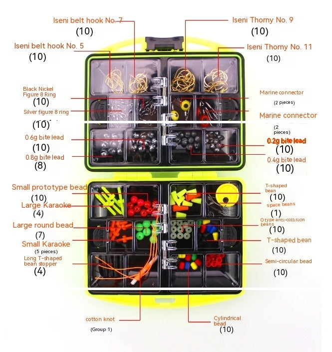 Rock Fishing Accessories Combination Suit Rock Fishing Line Set Box