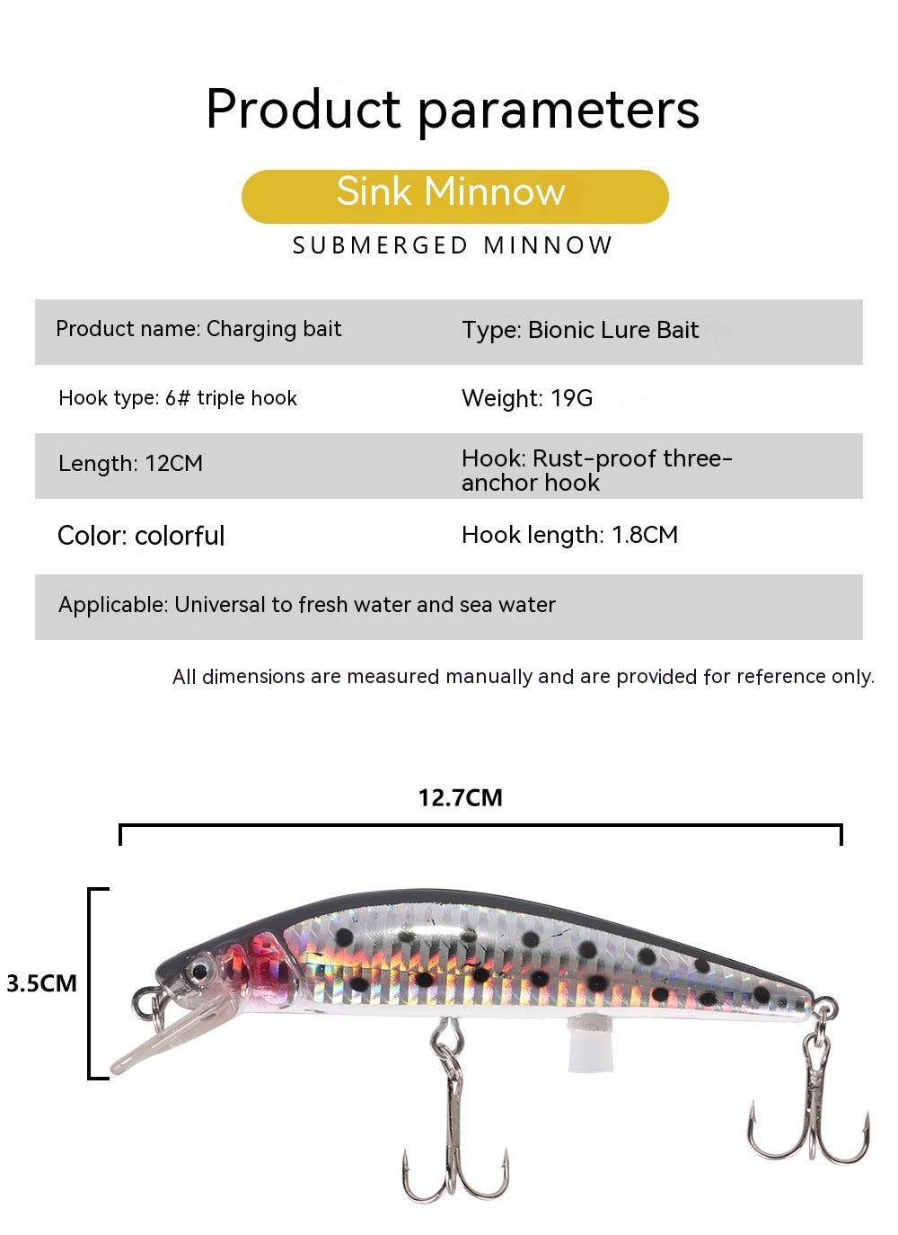 Floating Mino Electric USB Bait Lamp Luminous Simulation Electric Bait