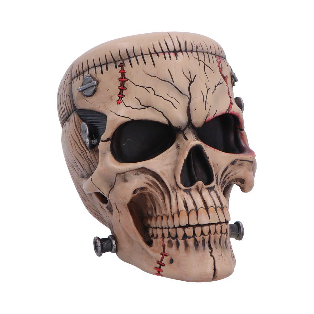 Frankenstein Monster Skull Ornament 15.1cm Gothic Horror Stitched Head Halloween Gift