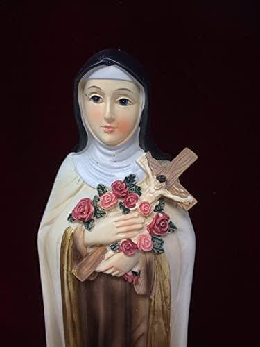 Saint Teresa of Jesus Statue Catholic Saint Sculpture Religious Ornament Figurine