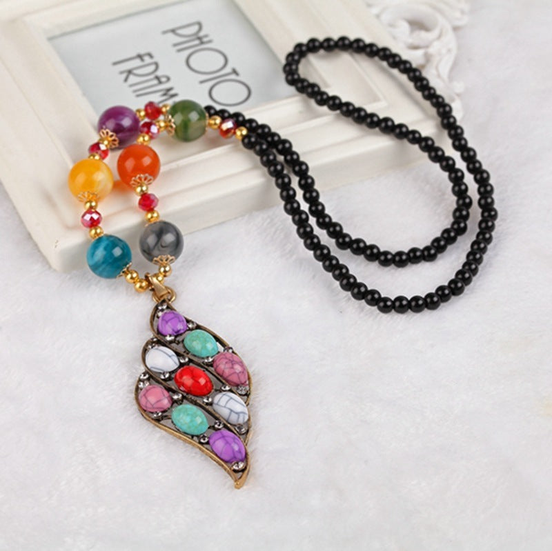 Bohemian ethnic style necklace