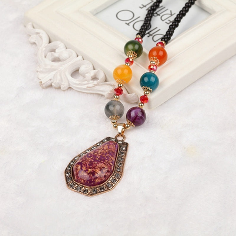 Bohemian ethnic style necklace