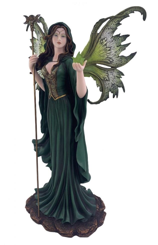 Keeper of the Forest Fairy Figure Wicca Style Statue Pagan Decor