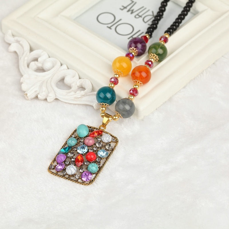 Bohemian ethnic style necklace