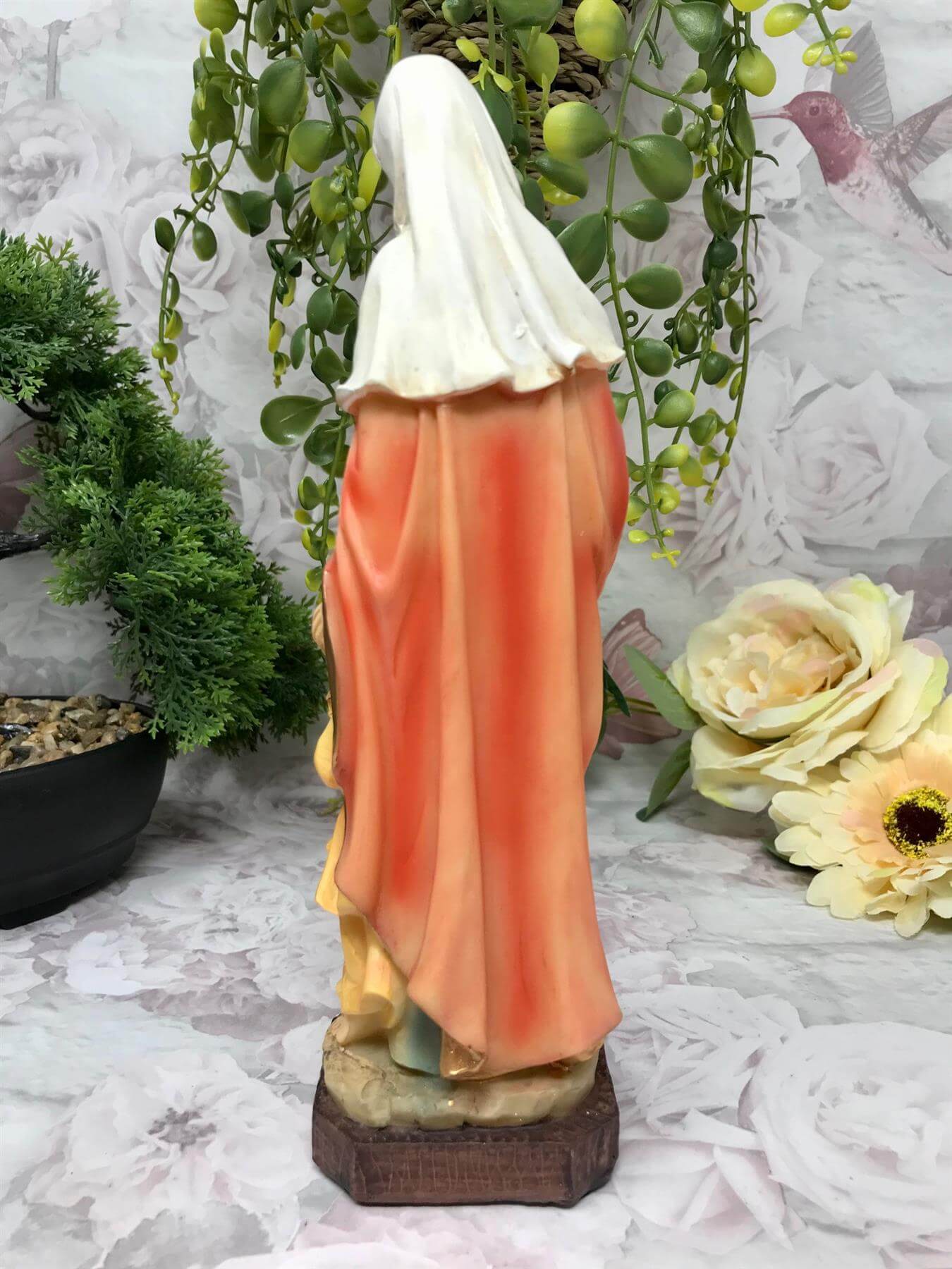 Saint Anne Statue Catholic Saint Sculpture Religious Santa Ana Ornament Figurine 23 cm