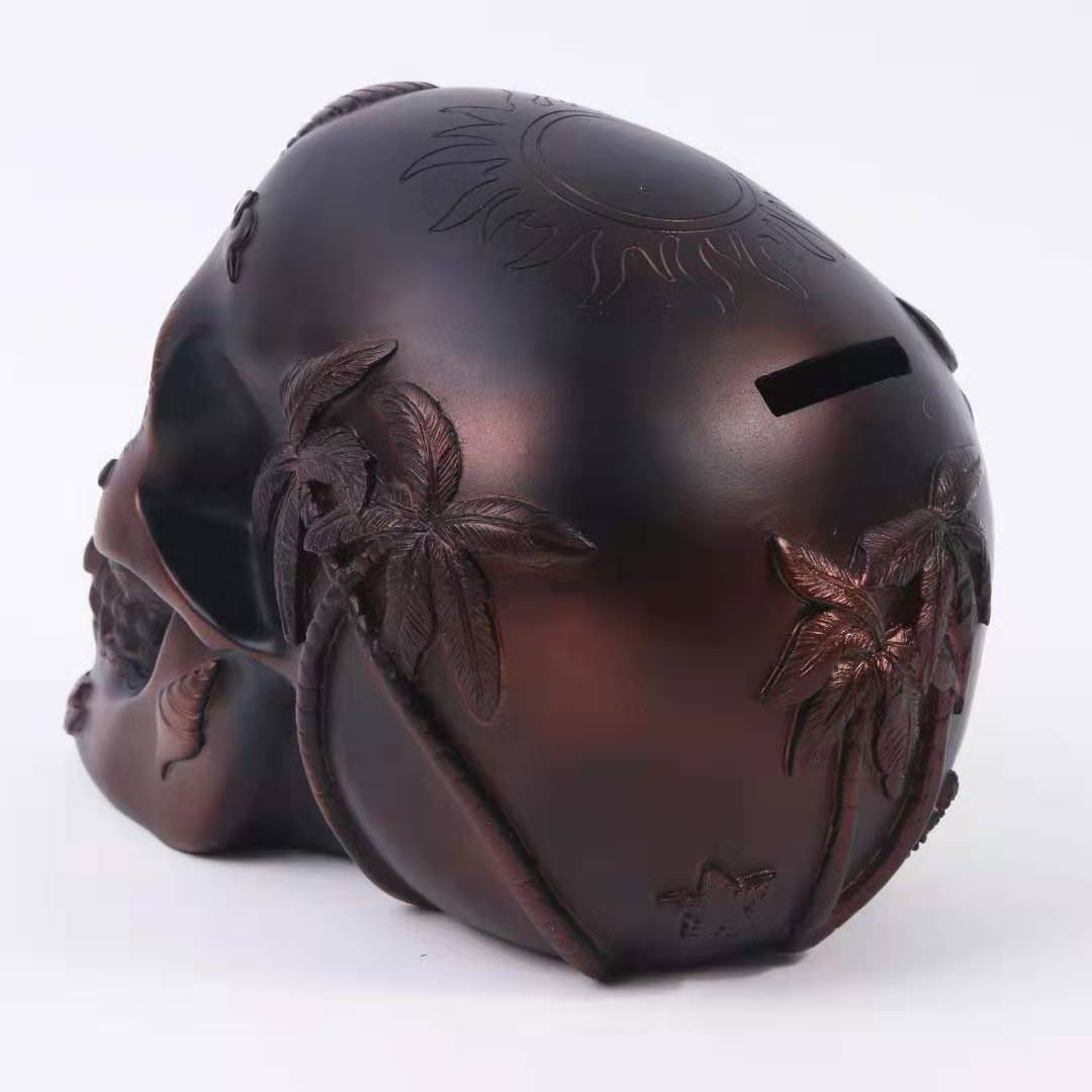 Skull Piggy Bank Skull Resin Handicraft Ornaments