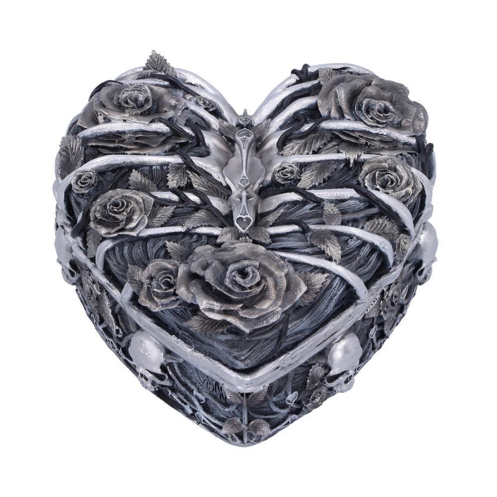 Gothic Caged Heart Trinket Box Fantasy Keepsake Ornament