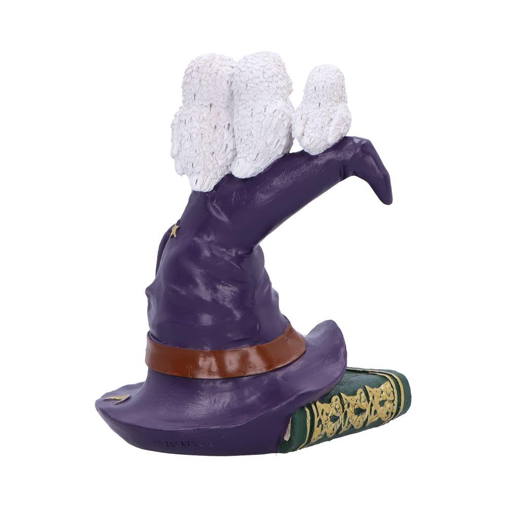 Magical Owl Witch Hat LED Ornament Wiccan Altar Figurine Spooky Halloween