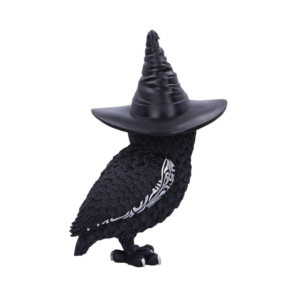 Witchy Owl Figurine Halloween Decor, Gothic Statue, Witchcraft Ornament Home Decor