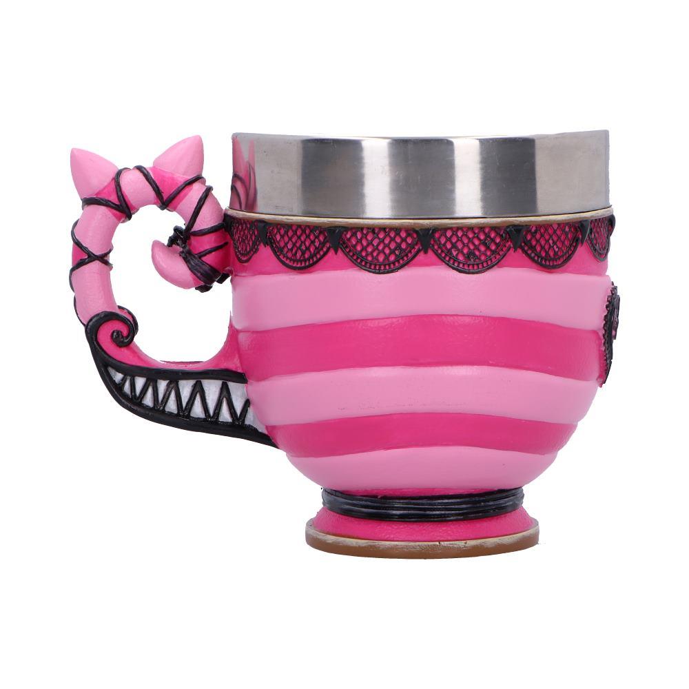 Alice in Wonderland Cheshire Cat Cup Pinkys Up Mug Fantasy Drinkware Stainless Steel Liner