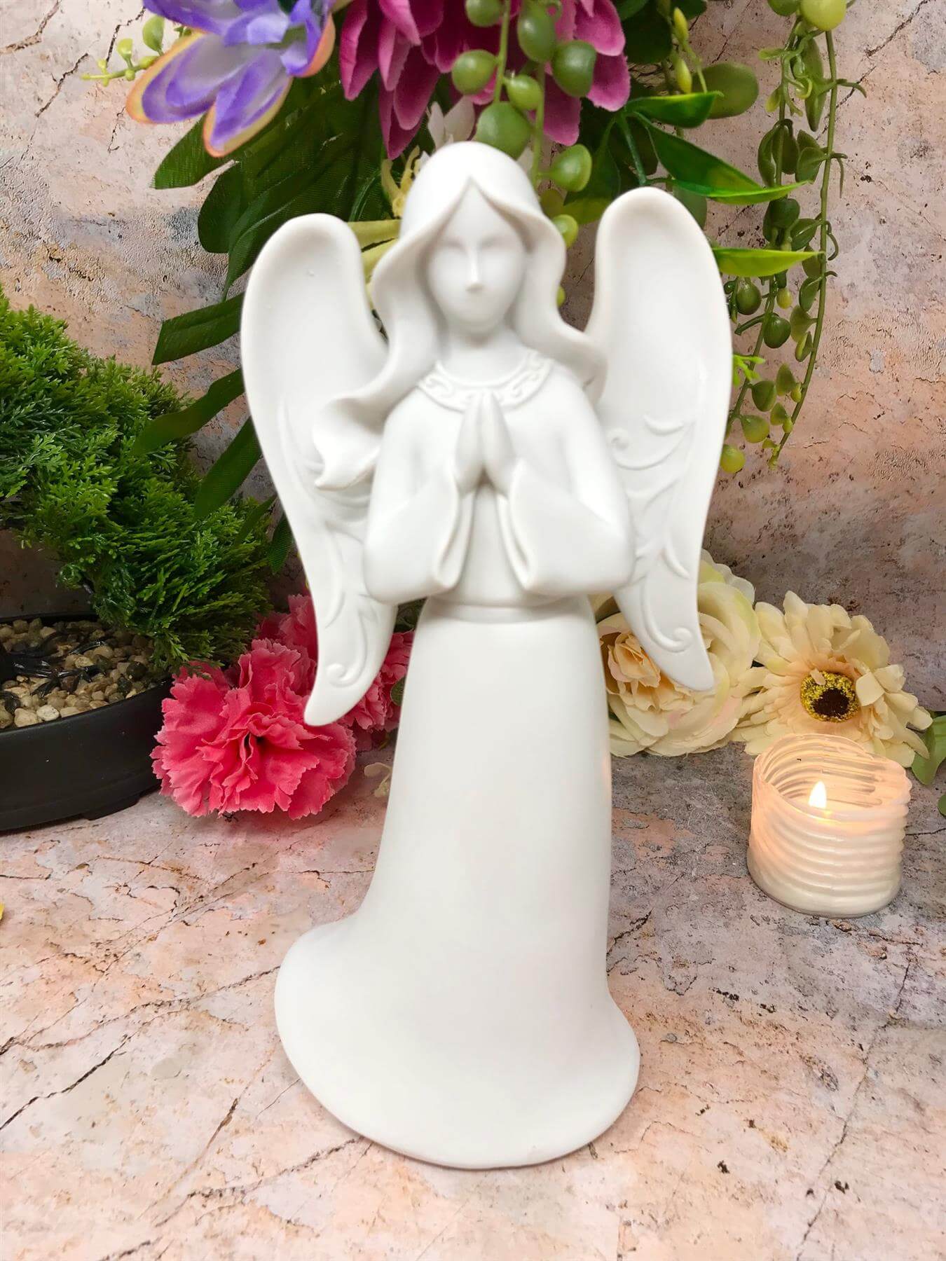 Guardian Praying Angel Figurine Cherub Statue Ornament Sculpture Home Decoration