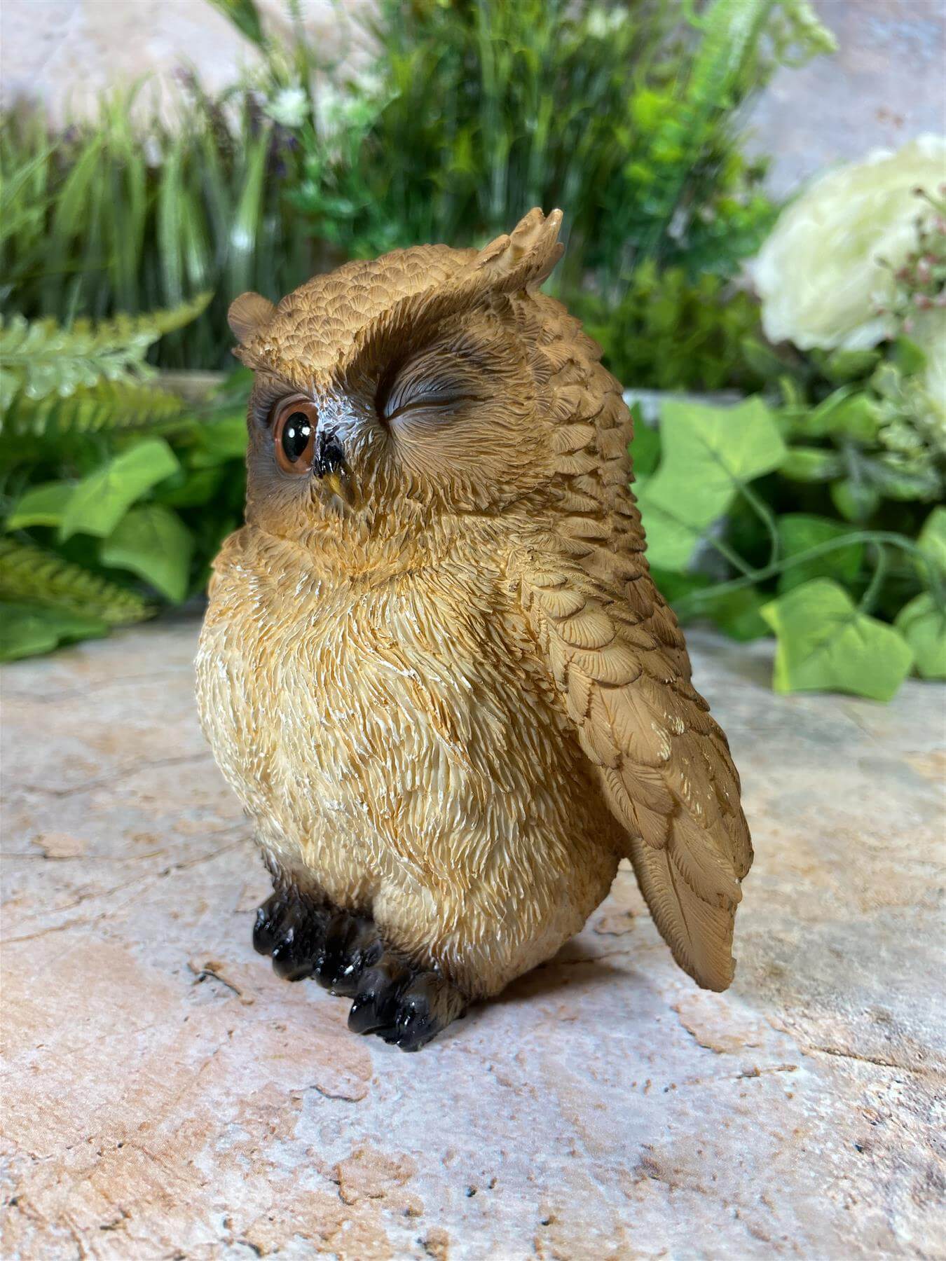 Hilarious Owl Resin Garden Ornament Home Decoration Lawn Decor