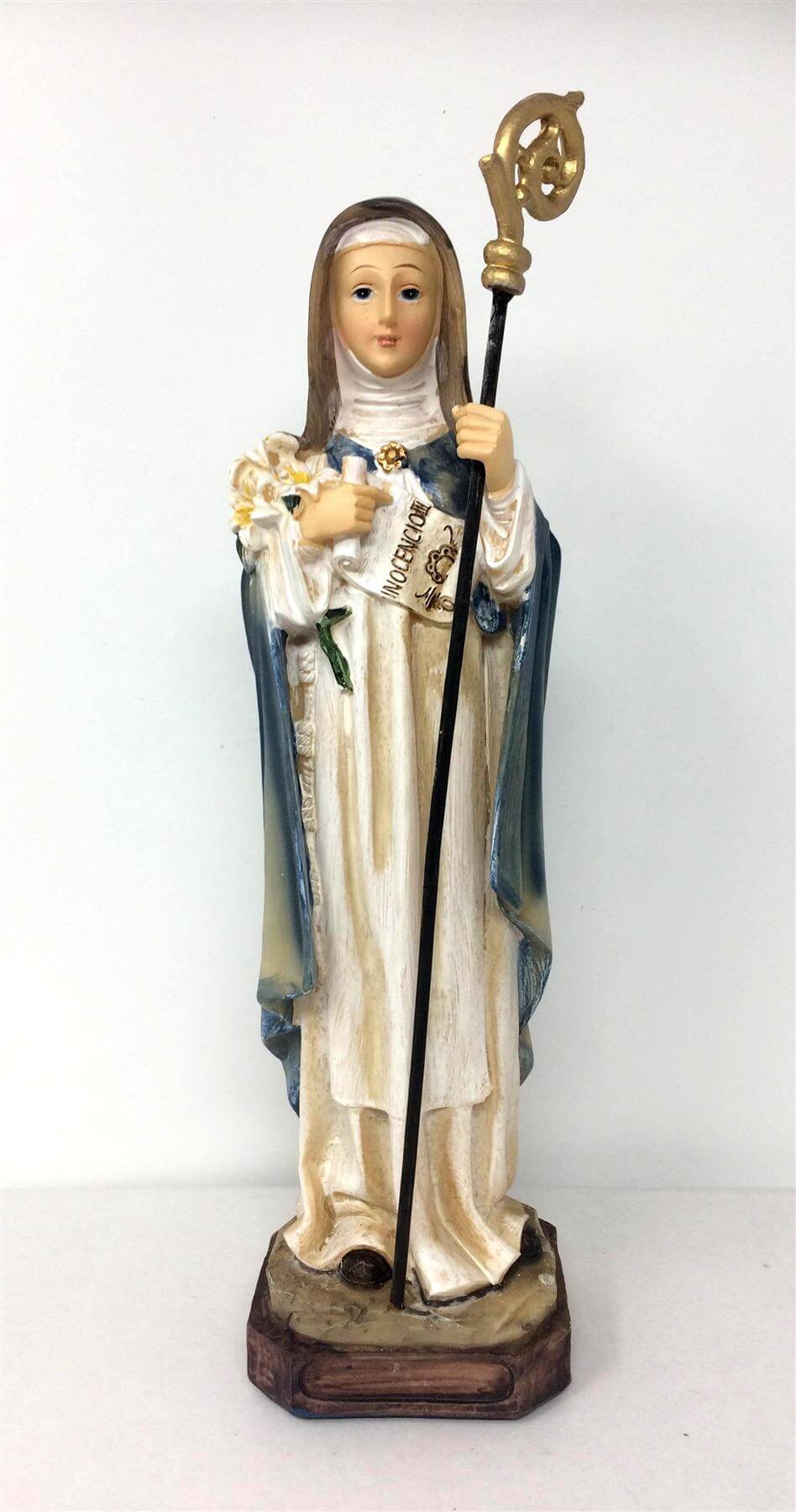 Saint Beatrice Statue Catholic Sculpture Religious Santa Beatriz Beatrix Ornament Figurine