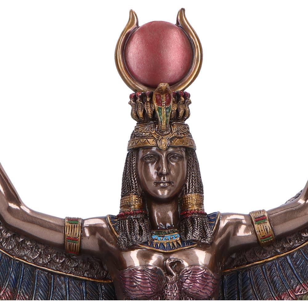 Isis Goddess Figurine Egyptian Magic Wisdom Motherhood Statue Winged decor