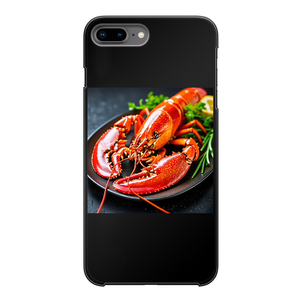 Food Back Printed Black Hard Phone Case