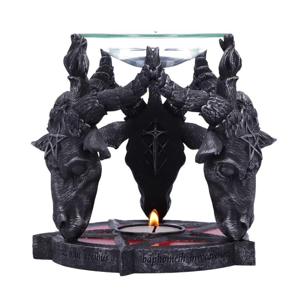 Baphomet Occult Oil Burner Witchcraft Ritual Decor Altar Ornament Gothic Horror