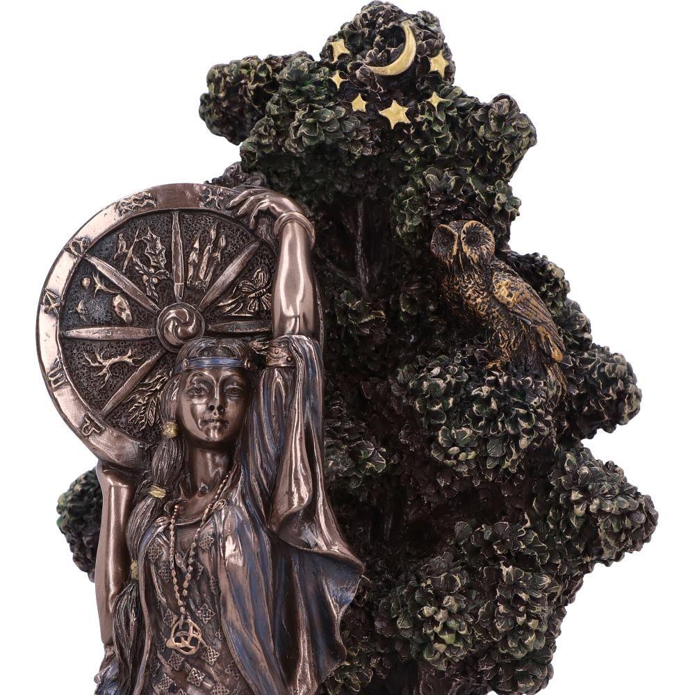 Arianrhod Celtic Goddess of Fate Bronze Figurine 24cm – Hand-Painted Mythological Decor